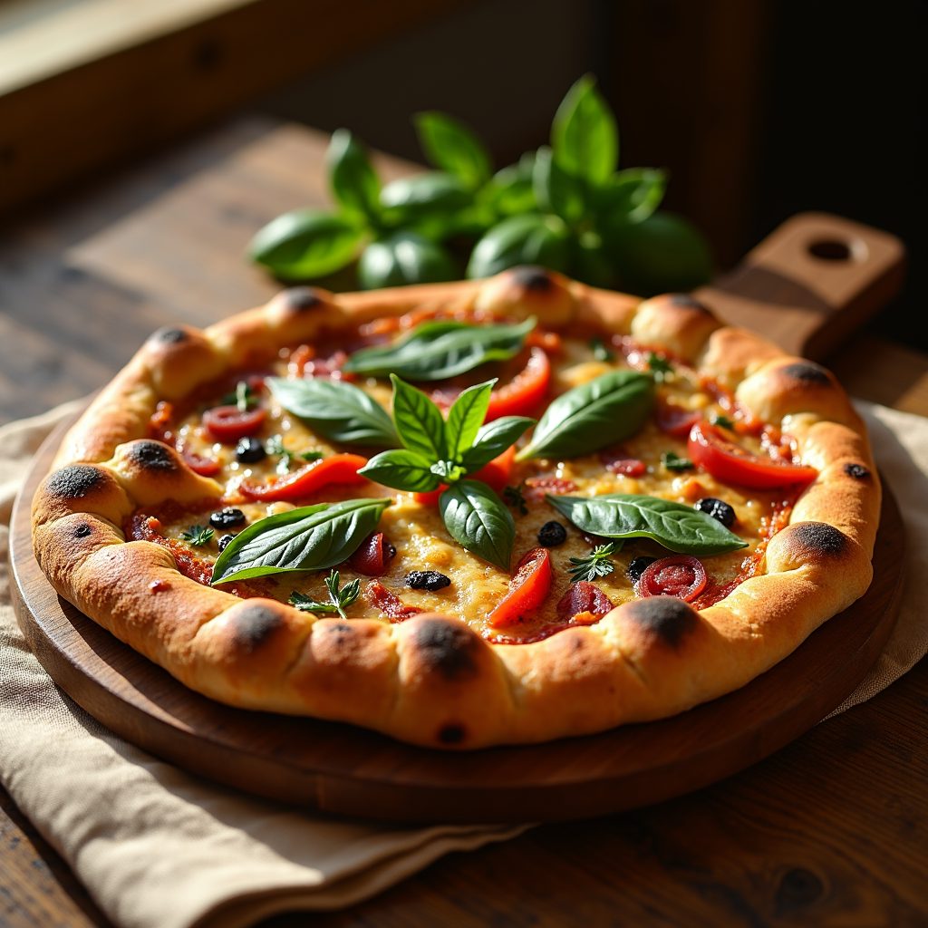 Pizza de masa madre — cocina italiana