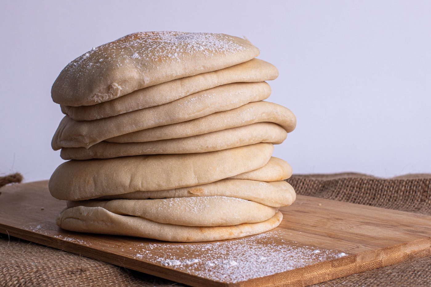 Pita recién horneada